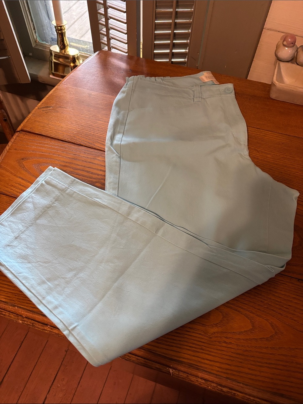 Talbots Light Blue Cropped Ankle Pants